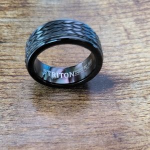 Triton Tungsten Carbide Ring Titanium